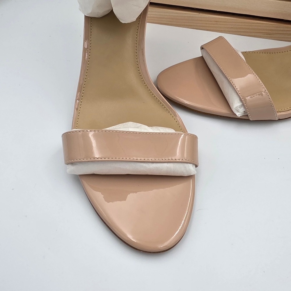 Michael‎ Kors Ava Patent Leather Crisscross Ankle Strap Stiletto Sandals 10M - Picture 3 of 8